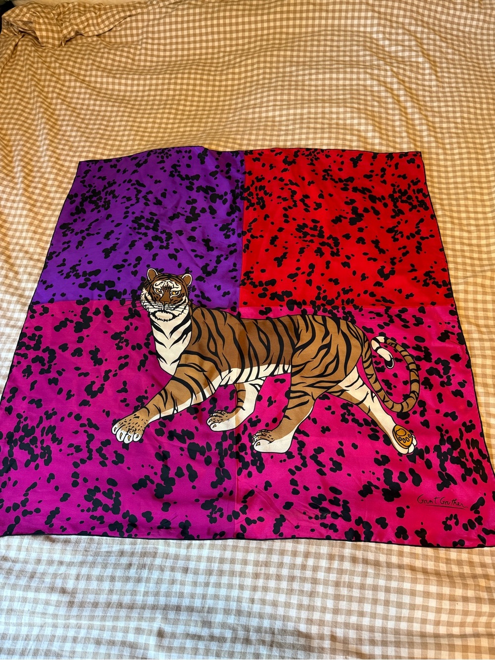 Vintage Gant Gaither 100% silk scarf